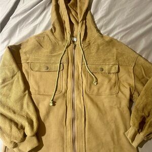 Paper Crane Tan Hooded Jacket